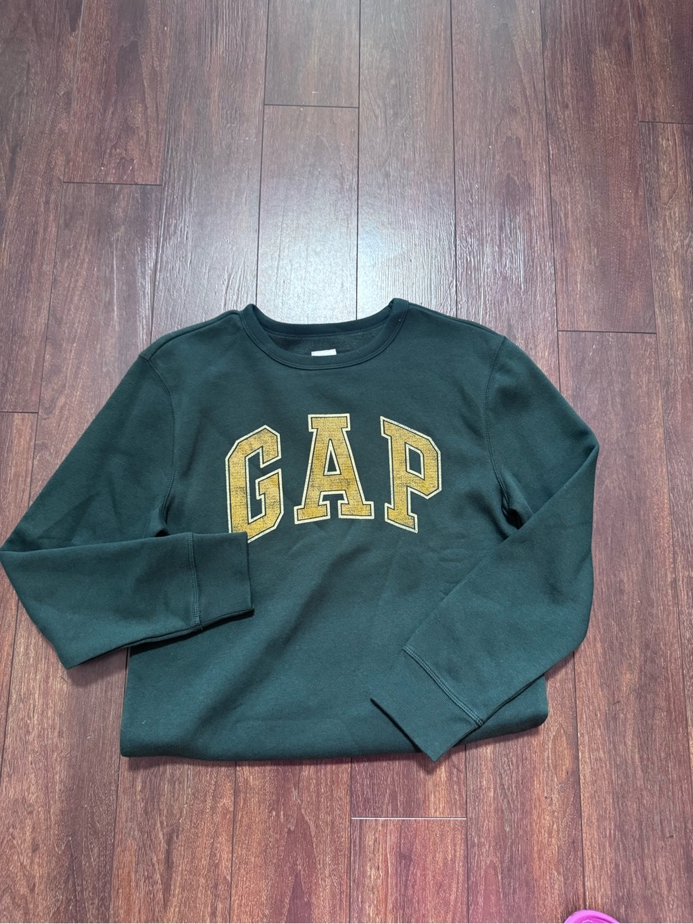 GAP Kids Olive Green Sweatshirt with Contrasting Label